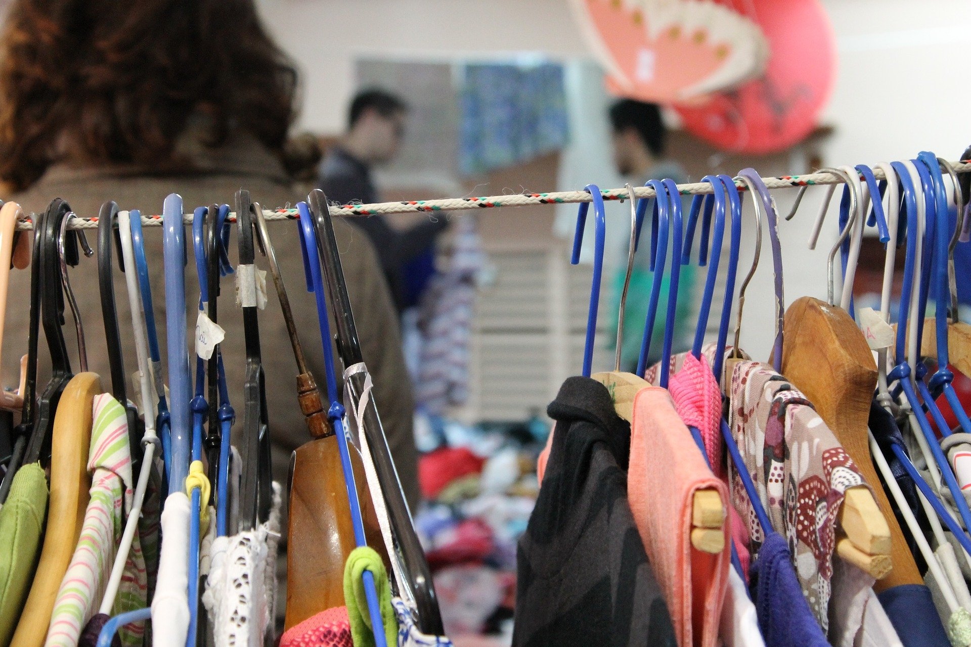 Clothes hanging on a line